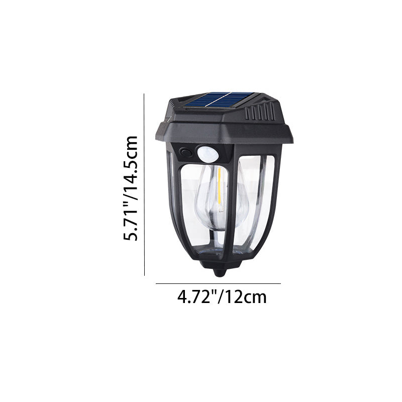 Rectangular Iron Glass Patio Outdoor Light