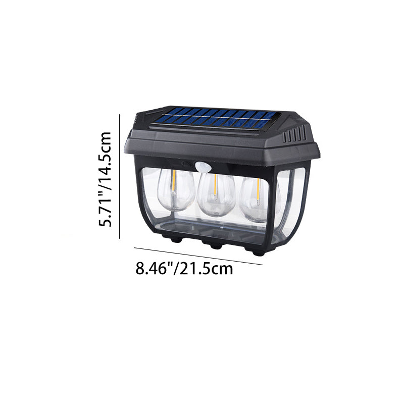 Rectangular Iron Glass Patio Outdoor Light