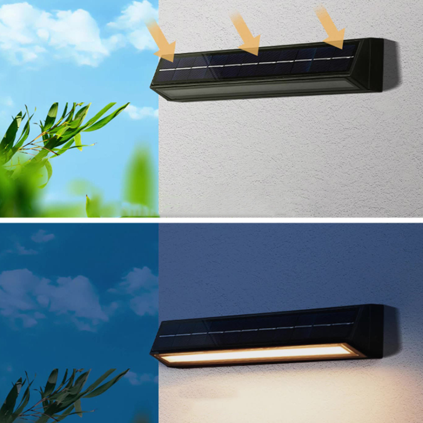 Rectangular Slanted Triangle ABS Outdoor Light