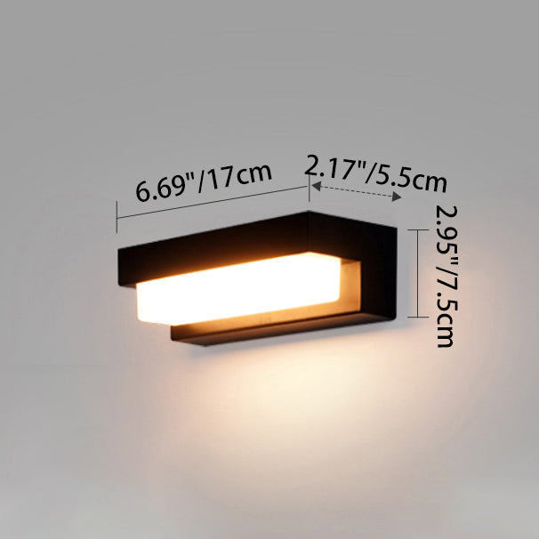 Rectangular ABS Acrylic Patio Outdoor Light