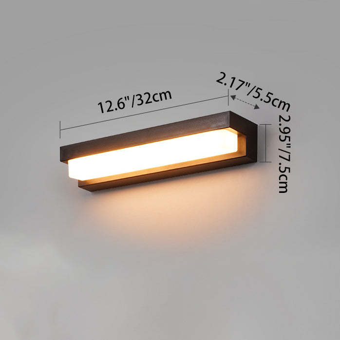 Rectangular ABS Acrylic Patio Outdoor Light