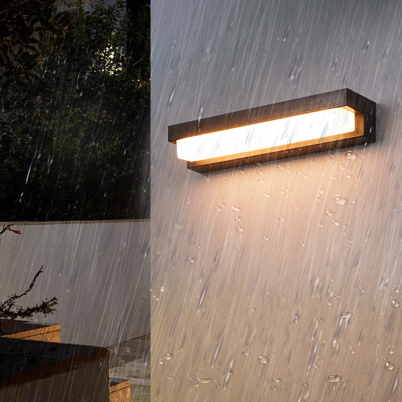 Rectangular ABS Acrylic Patio Outdoor Light