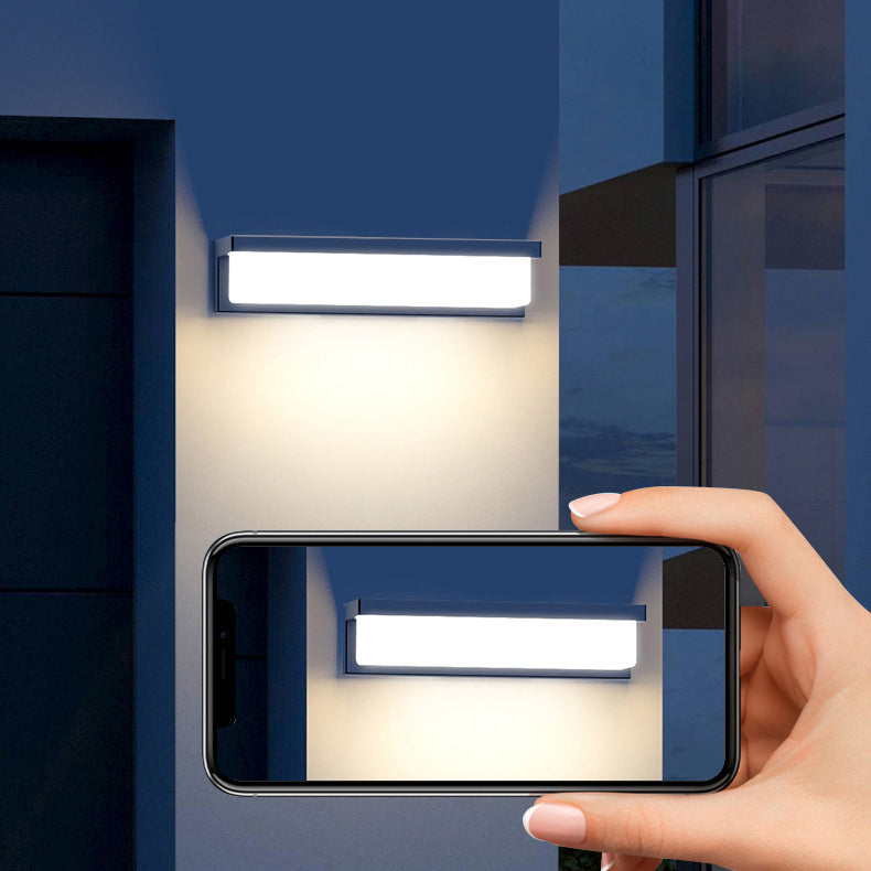 Sensor Rectangular ABS Patio Outdoor Light