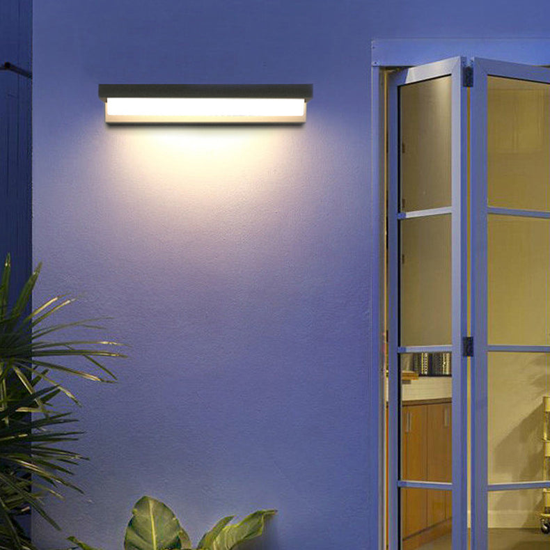 Sensor Rectangular ABS Patio Outdoor Light