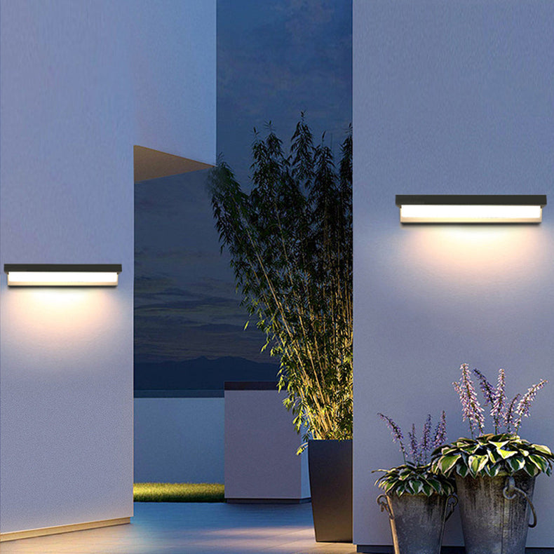 Sensor Rectangular ABS Patio Outdoor Light