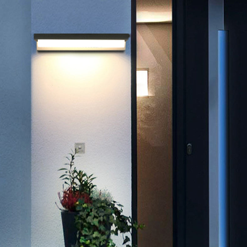 Sensor Rectangular ABS Patio Outdoor Light