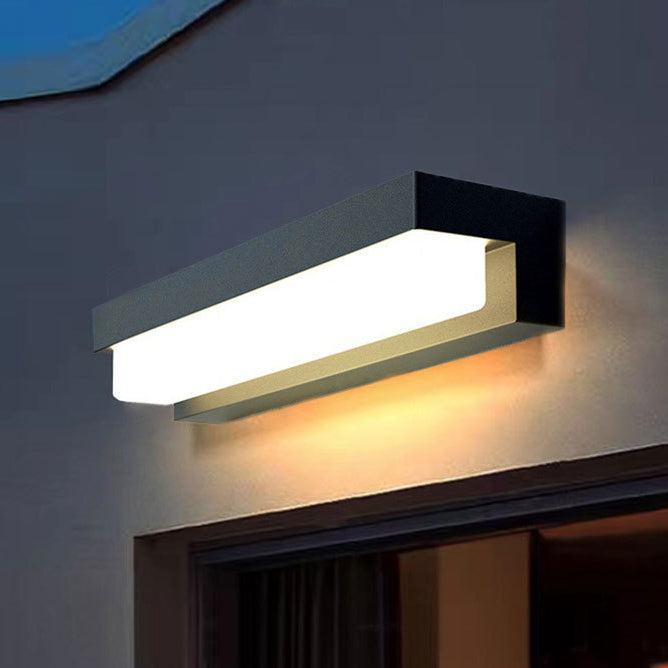 Sensor Rectangular ABS Patio Outdoor Light
