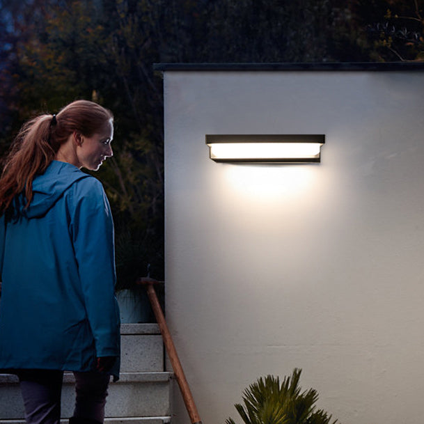 Sensor Rectangular ABS Patio Outdoor Light