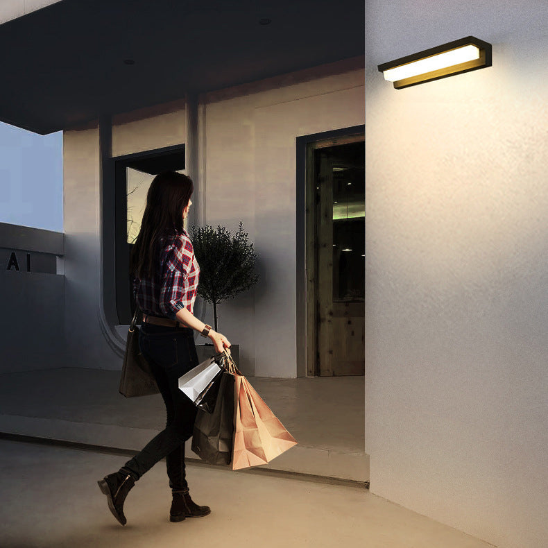 Sensor Rectangular ABS Patio Outdoor Light