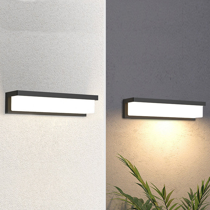 Sensor Rectangular ABS Patio Outdoor Light