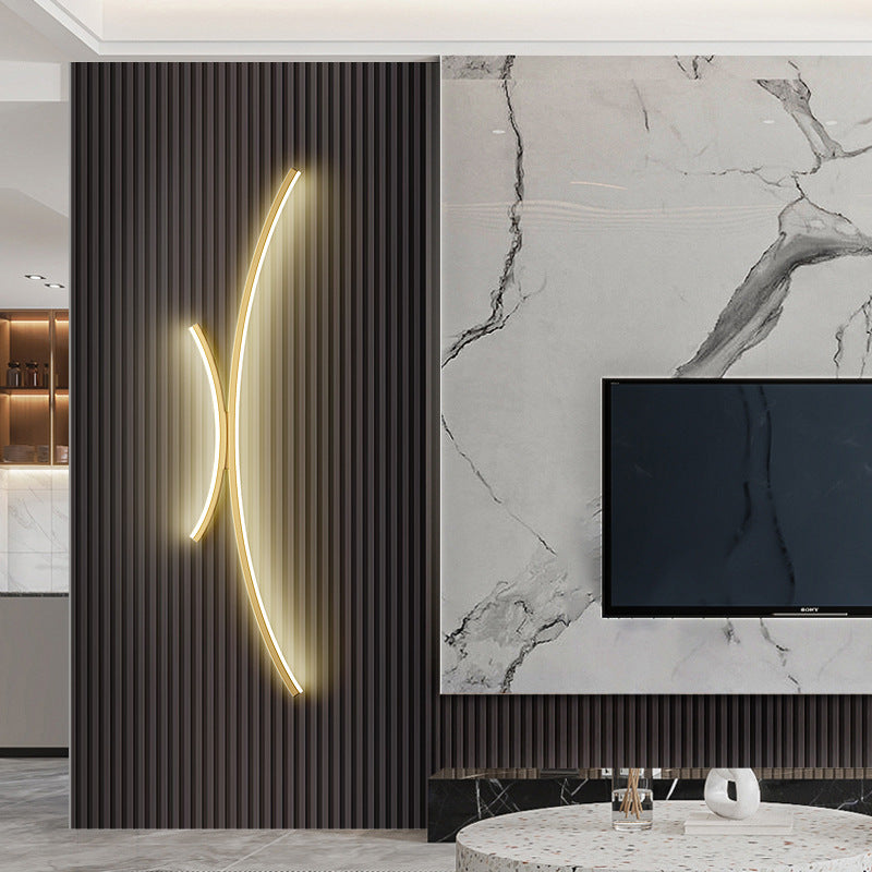 Line Aluminum Silicone Bedroom Wall Lamp