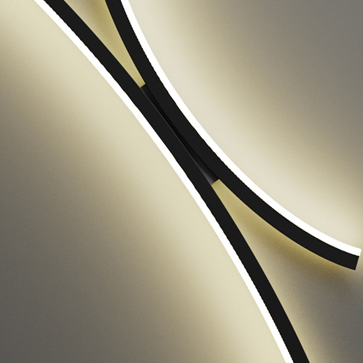 Line Aluminum Silicone Bedroom Wall Lamp