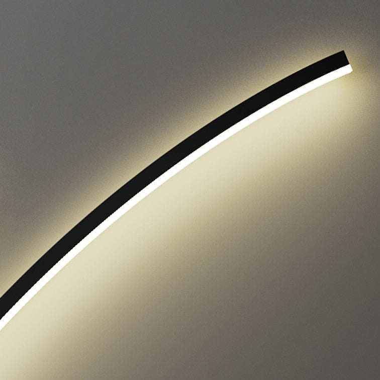Line Aluminum Silicone Bedroom Wall Lamp