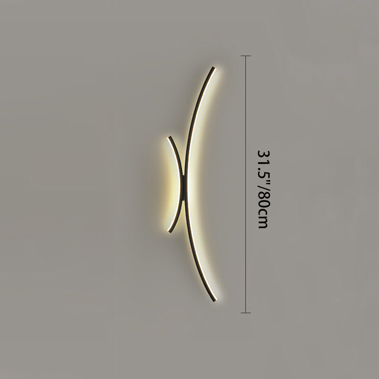 Line Aluminum Silicone Bedroom Wall Lamp