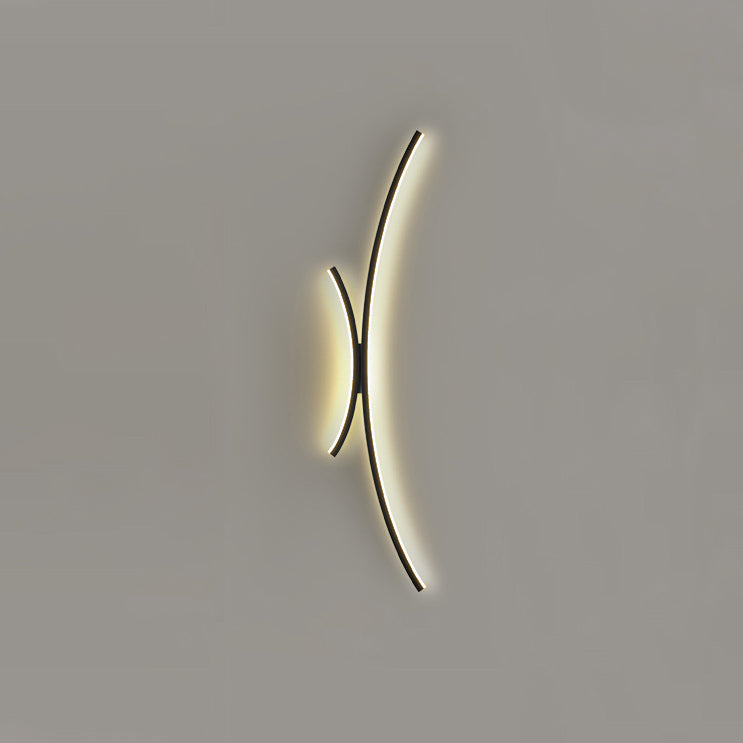 Line Aluminum Silicone Bedroom Wall Lamp