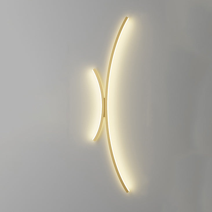 Line Aluminum Silicone Bedroom Wall Lamp