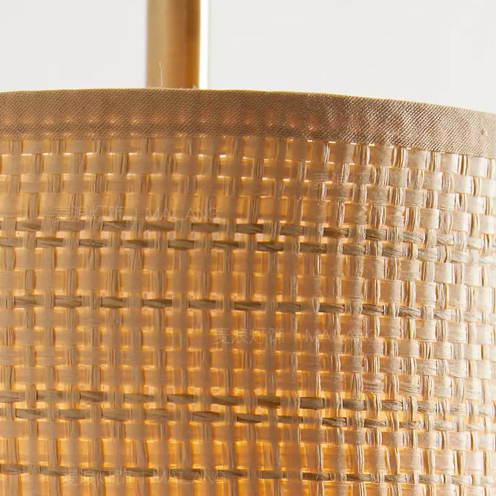 Curved Pole Cylinder Hardware Wall Lamp
