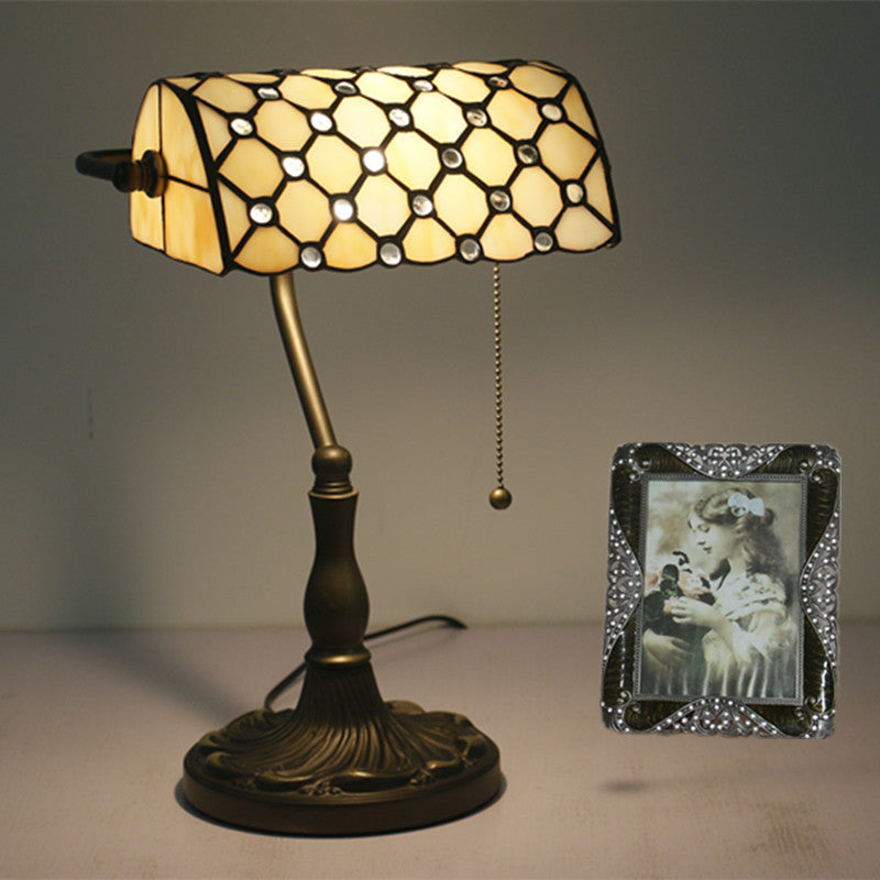 Rectangle Half Cylinder Zinc Table Lamp