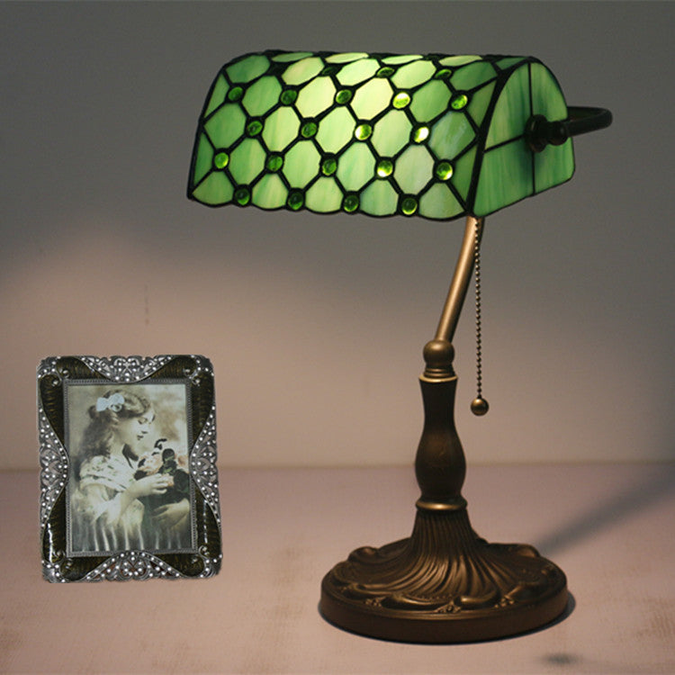 Rectangle Half Cylinder Zinc Table Lamp