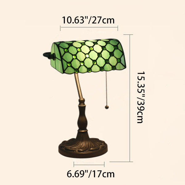 Rectangle Half Cylinder Zinc Table Lamp