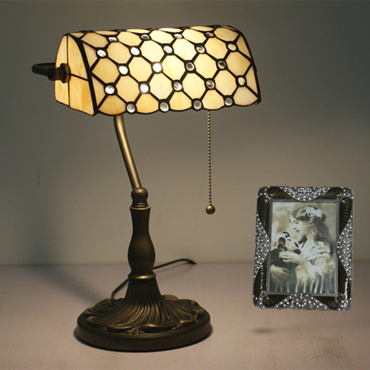 Rectangle Half Cylinder Zinc Table Lamp