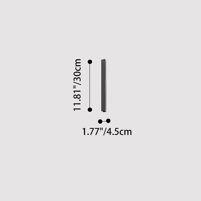 Long Aluminum Acrylic Patio Outdoor Light
