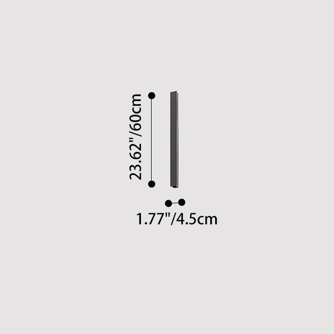 Long Aluminum Acrylic Patio Outdoor Light