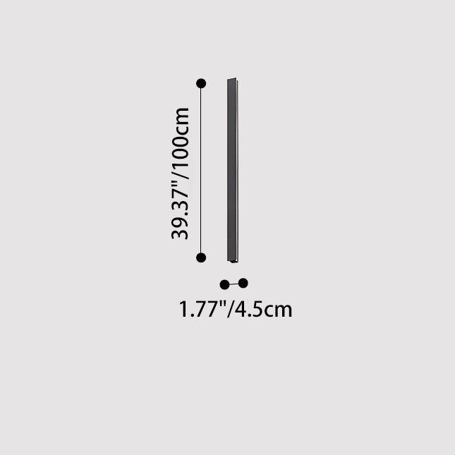 Long Aluminum Acrylic Patio Outdoor Light