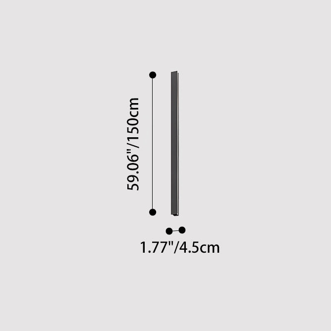 Long Aluminum Acrylic Patio Outdoor Light