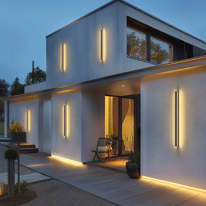 Long Aluminum Acrylic Patio Outdoor Light