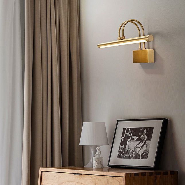 Curved Pole Cylinder All Wall Lamp