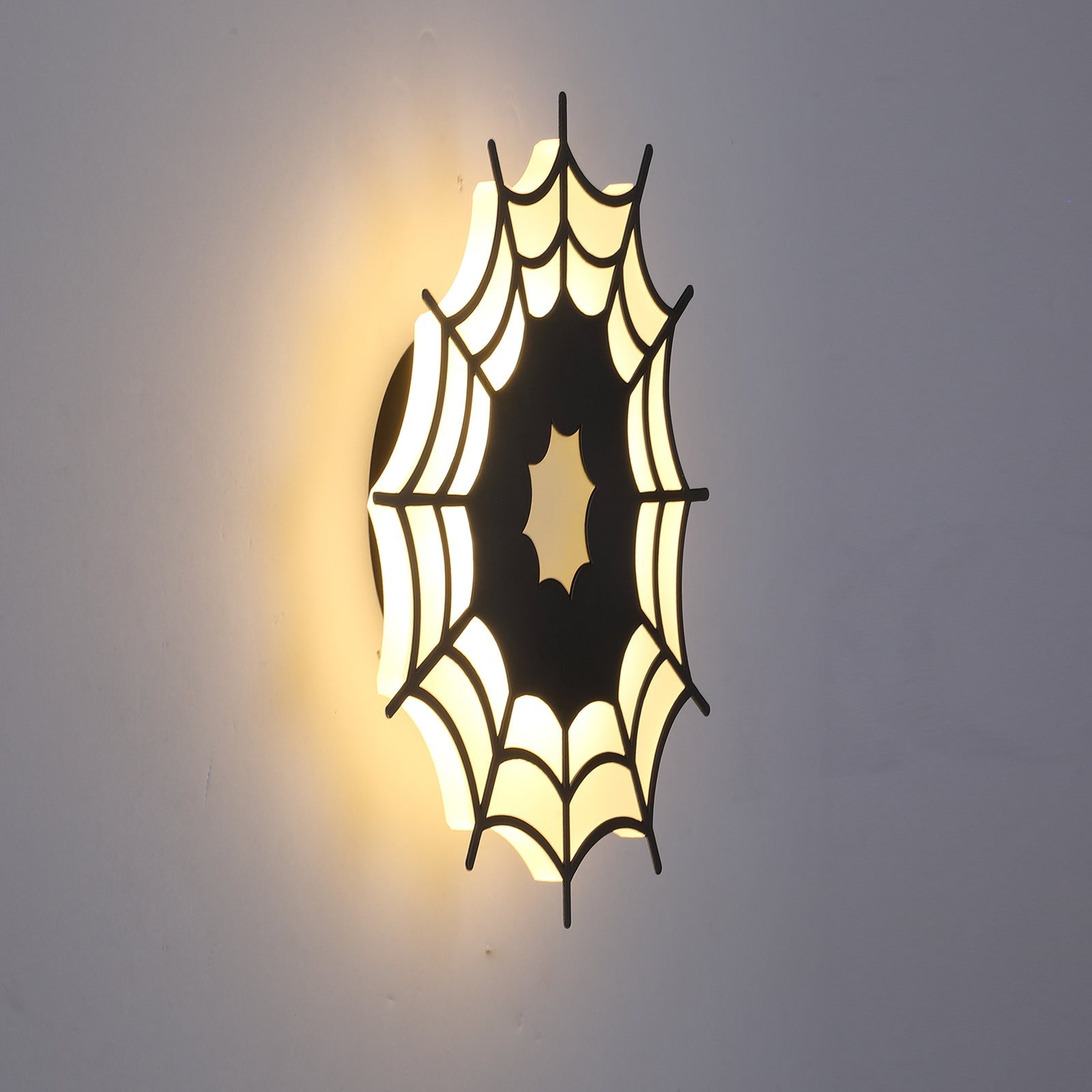 Spider Web Iron Acrylic Wall Lamp