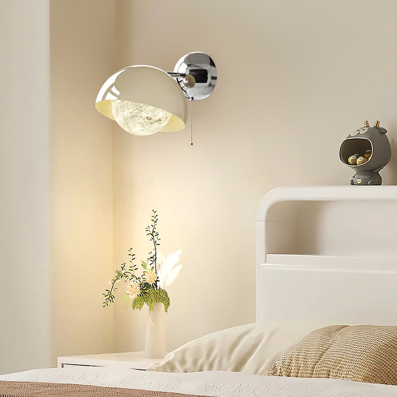 Dome Half Round Orb Wall Lamp