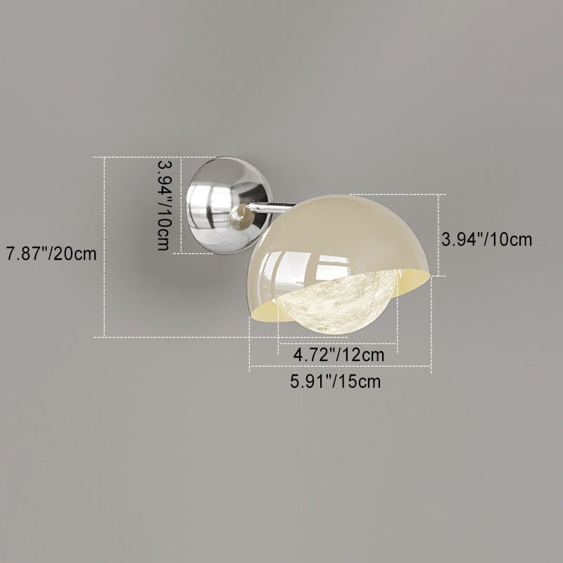 Dome Half Round Orb Wall Lamp