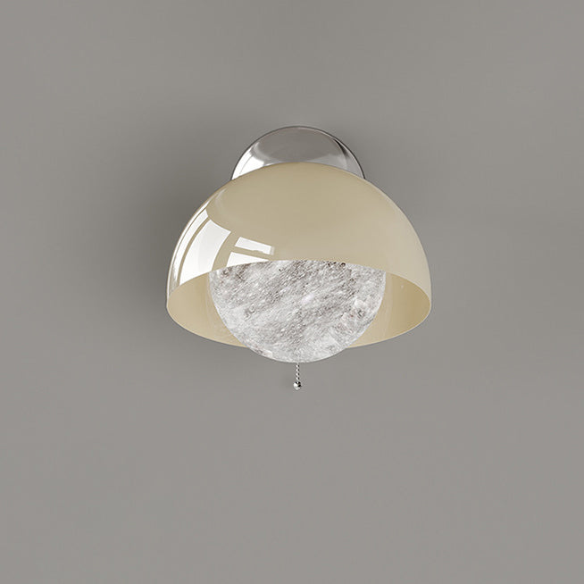 Dome Half Round Orb Wall Lamp