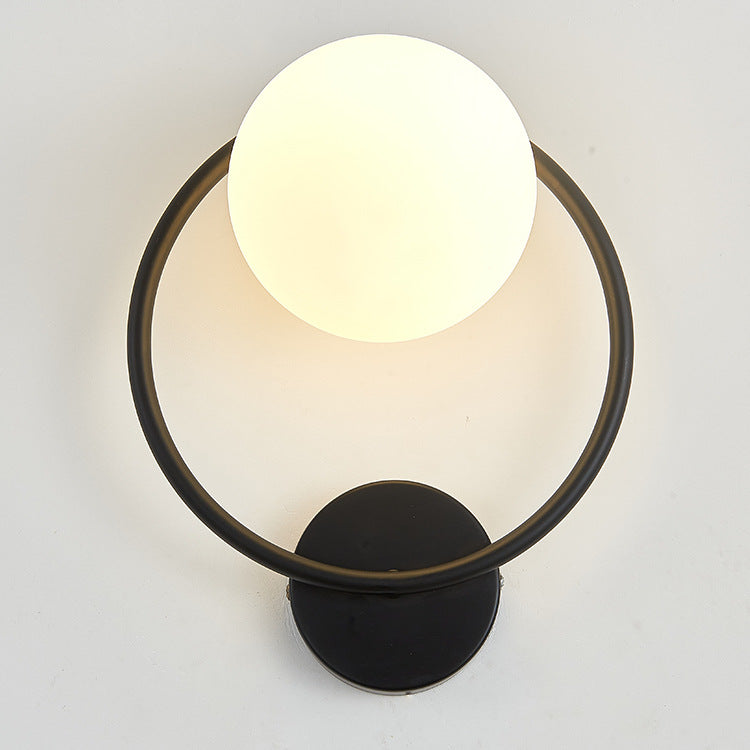 Circle Round Globe Iron Wall Lamp