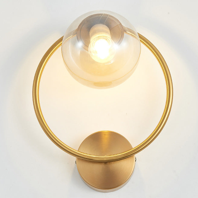 Circle Round Globe Iron Wall Lamp