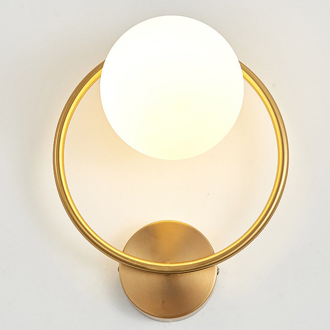 Circle Round Globe Iron Wall Lamp