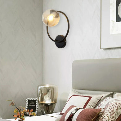 Circle Round Globe Iron Wall Lamp