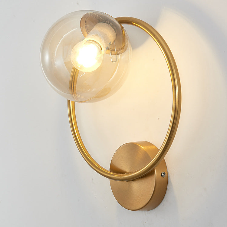 Circle Round Globe Iron Wall Lamp