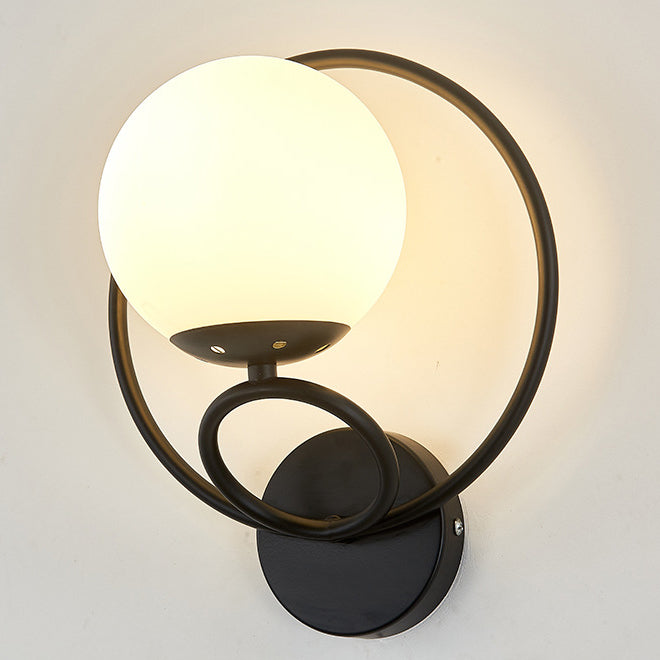 Circle Round Globe Iron Wall Lamp