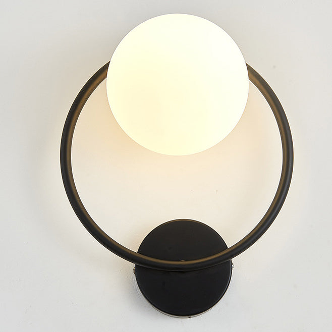 Circle Round Globe Iron Wall Lamp