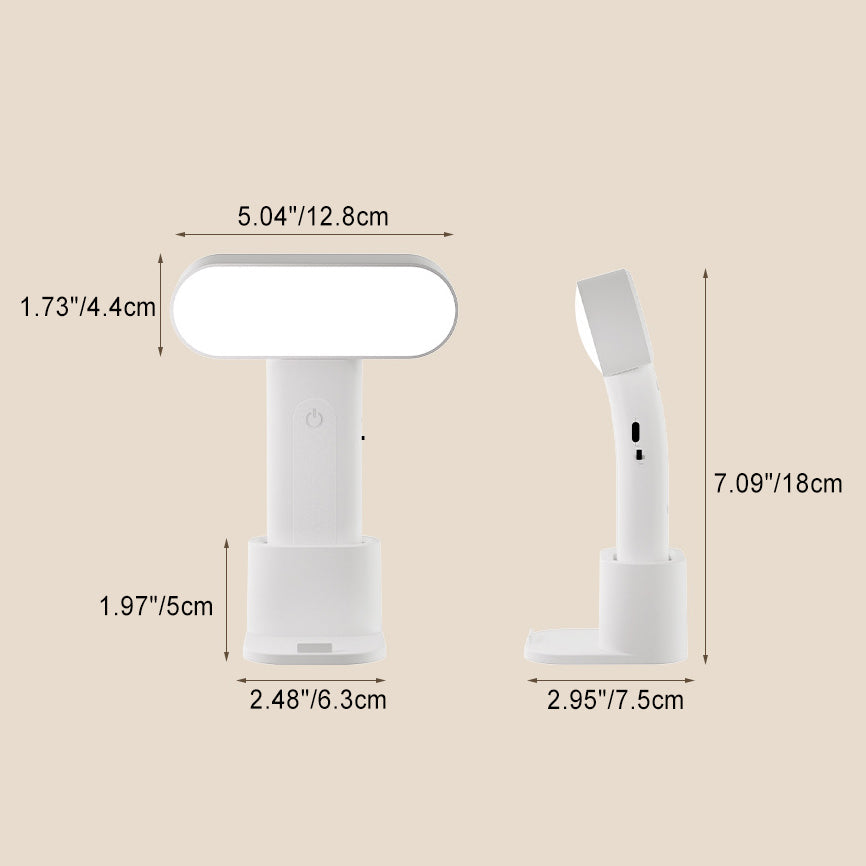 Rectangle Portable Reading PP Table Lamp