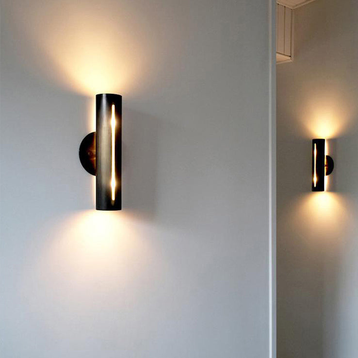 Cylinder Iron Living Room Wall Lamp