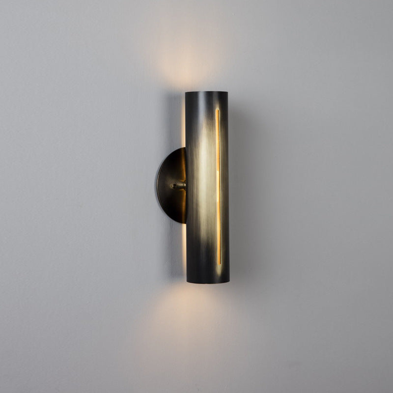 Cylinder Iron Living Room Wall Lamp