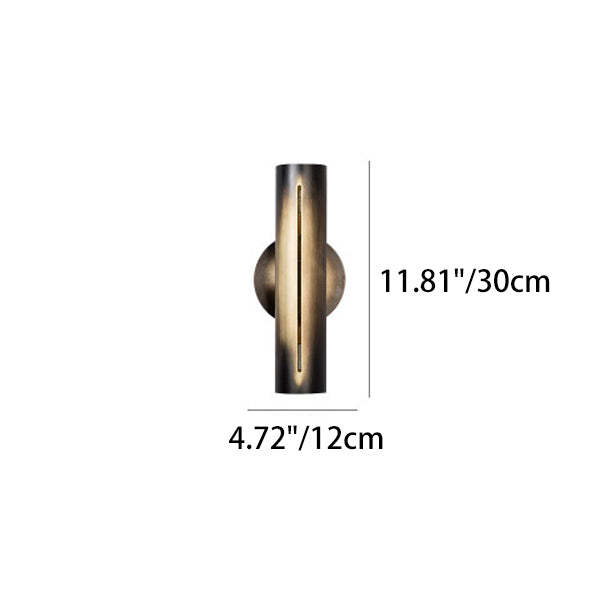 Cylinder Iron Living Room Wall Lamp
