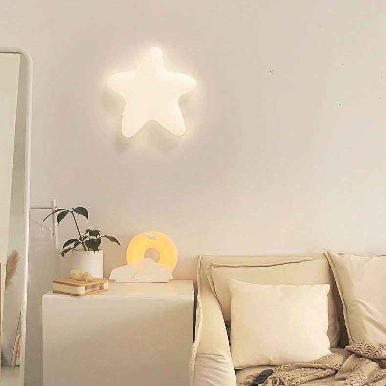 Stars Cloud Leaf Hardware Wall Lamp
