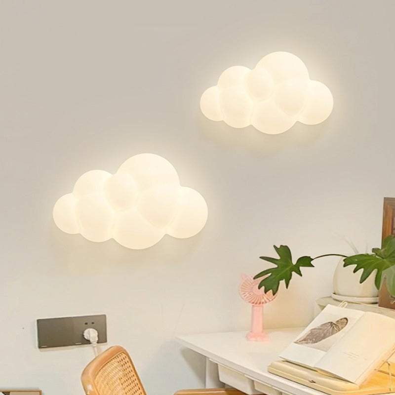Stars Cloud Leaf Hardware Wall Lamp