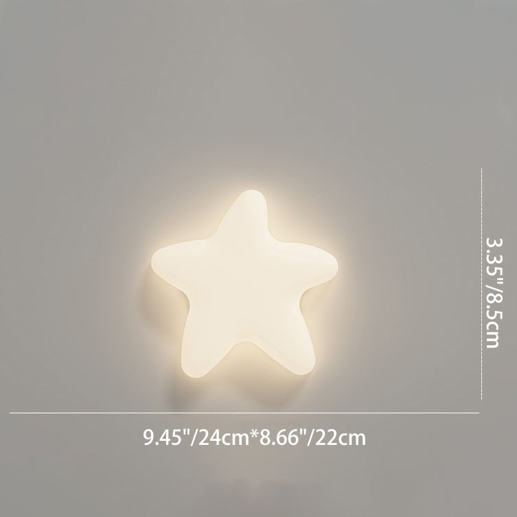 Stars Cloud Leaf Hardware Wall Lamp