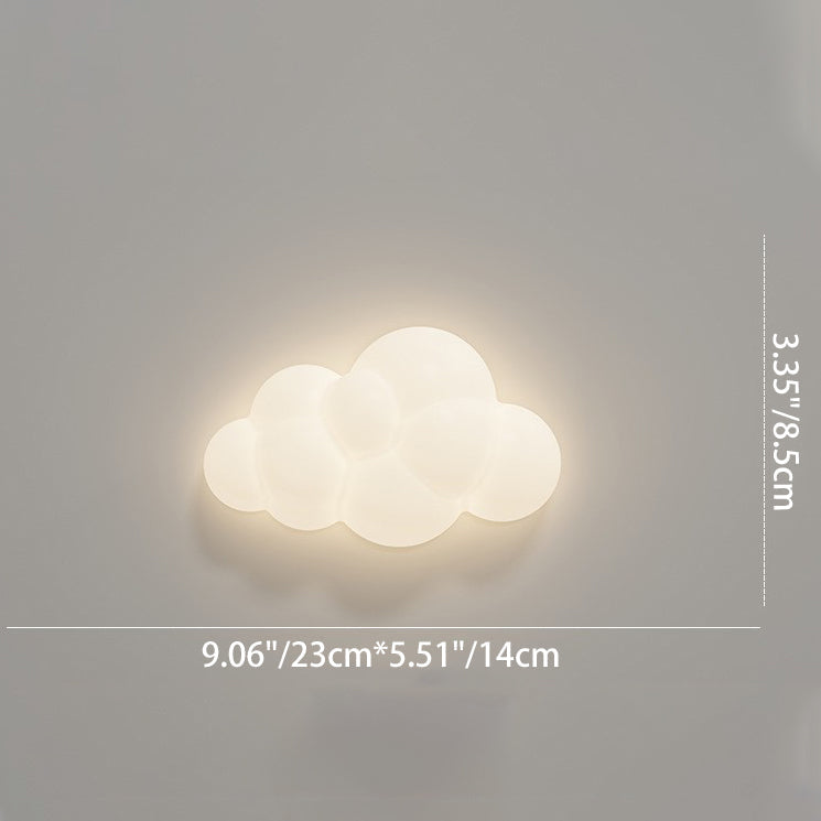 Stars Cloud Leaf Hardware Wall Lamp